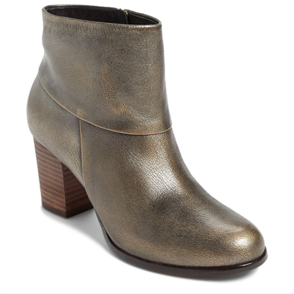 Cole Haan Black Brush Off Metallic Cassidy Bootie